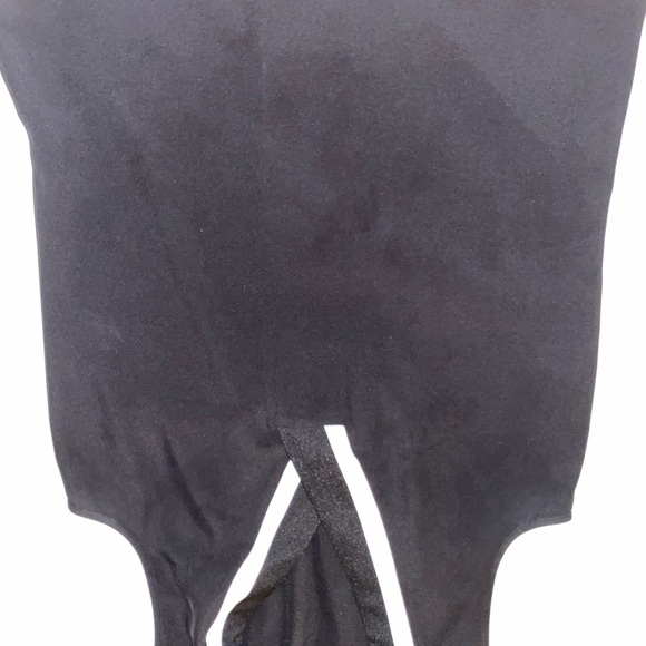 ♥️ Calvin Klein Black and White V-Neck Blouse Size M - Picture 3 of 10